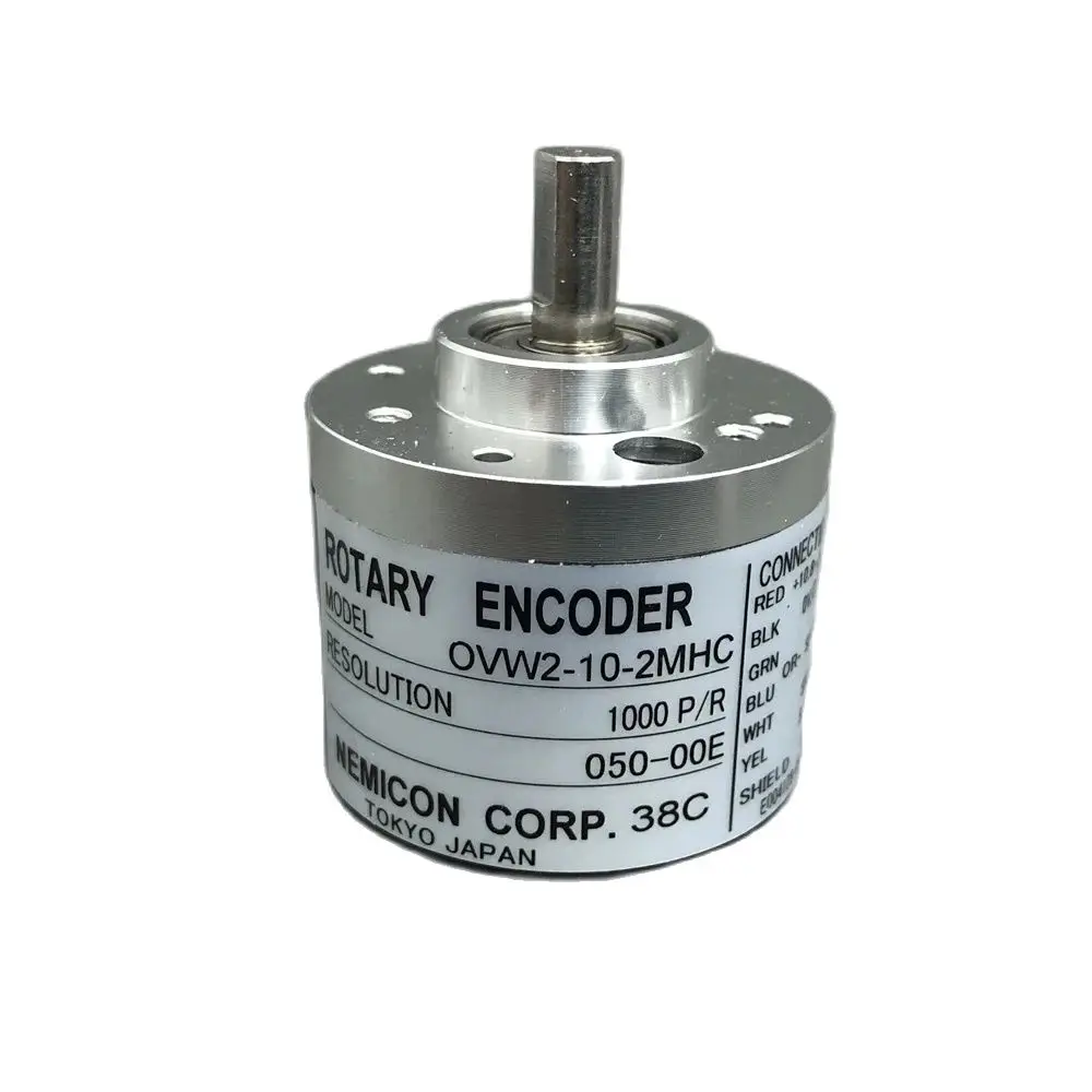 

Original Mini NEMICON 38mm outer 6mm solid shaft incremental rotary encoder output OVW2-05-2MD