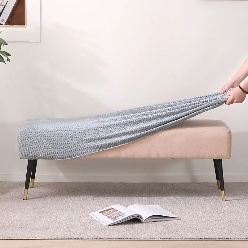 Housse de banc élastique en tissu polaire, antidérapante, amovible, lavable, pour siège de maison, salon, chambre à coucher, salle de Piano Housse de banc élastique en tissu polaire, antidérapante, amovible, lavable, pour siège de maison, salon, chambre à coucher, salle de Piano