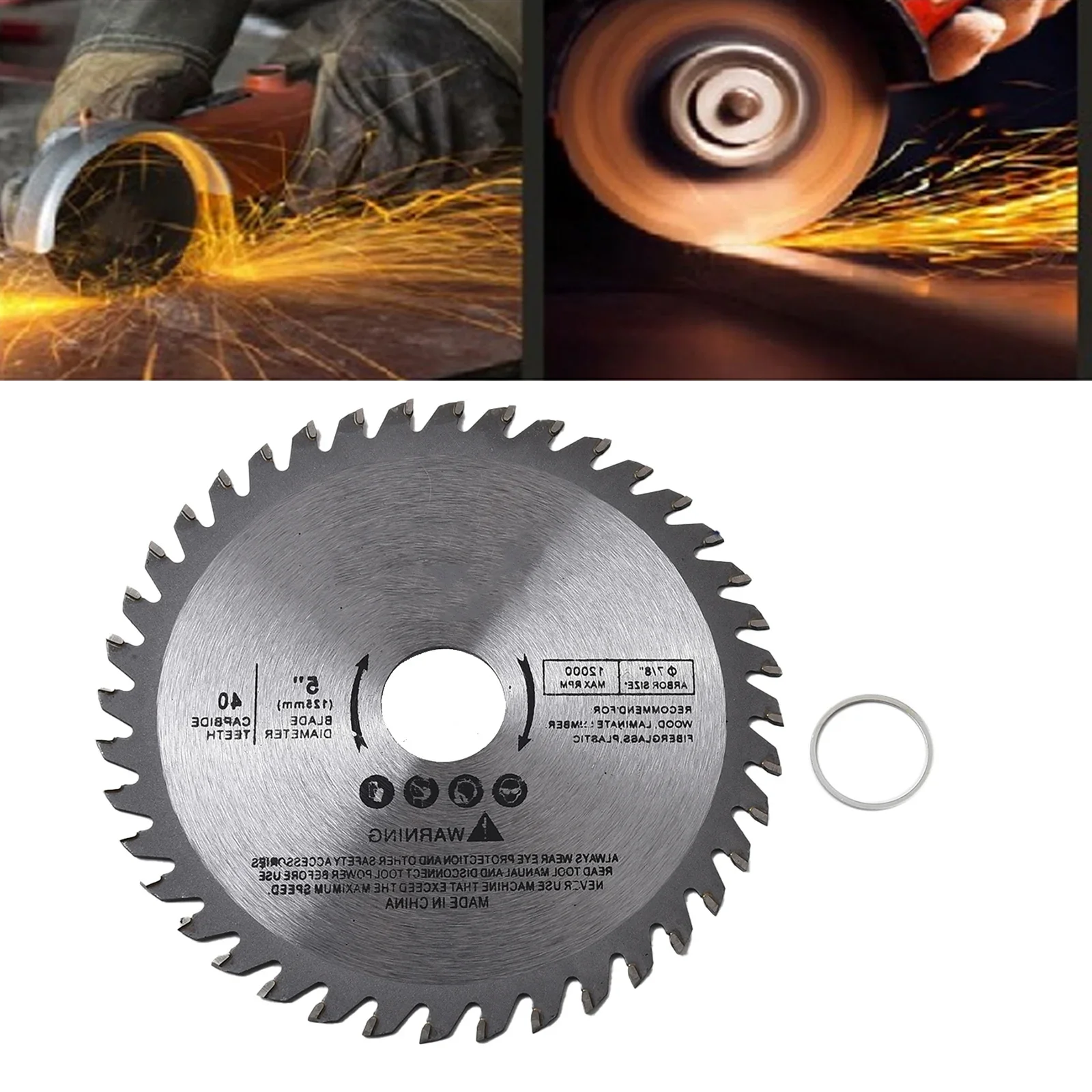 1pc 5 Inch 125mm Circular Saw Blade Wood Cutting Disc 40Teeth 22.23mm Bore Cutting Disc Woodworking Saw Blade Wheel Disc
1pc 5 Inch 125mm Circular Saw Blade Wood Cutting Disc 40Teeth 22.23mm Bore Cutting Disc Woodworking Saw Blade Wheel Disc