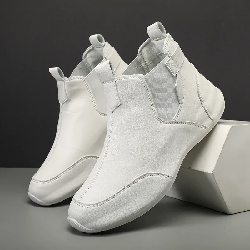 Spring Fashion Hot-selling Men's Shoes Simple Solid Color Versatile Trendy Casual Shoes High-top Comfortable Casual Sports Shoes
Spring Fashion Hot-selling Men's Shoes Simple Solid Color Versatile Trendy Casual Shoes High-top Comfortable Casual Sports Shoes