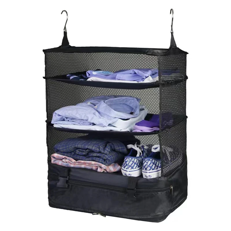 Travel Storage Bag Hook Hanging 2 Hook 4 Layers Organizer Portable Home Wardrobe Clothes Storage Rack Holder Suitcase Shelves
Travel Storage Bag Hook Hanging 2 Hook 4 Layers Organizer Portable Home Wardrobe Clothes Storage Rack Holder Suitcase Shelves