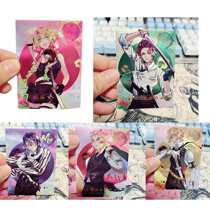 

Anime Meka Demon Slayer Kamado Tanjirou Kanroji Mitsuri Rengoku Kyoujurou Uzui Tengen Mr Card New Collection Boy Birthday Gifts