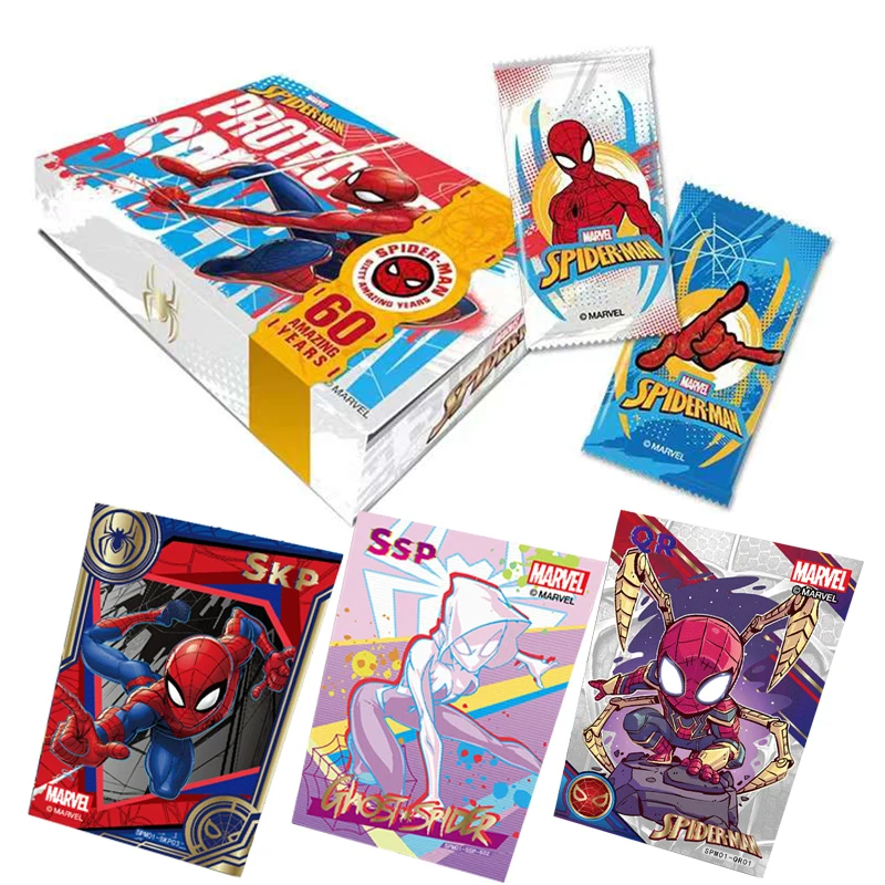 

Genuine Spider-Man Marvel Film 60th Anniversary Collection Cards Limited Character Card Anime Peripheral Toys Children's Gifts