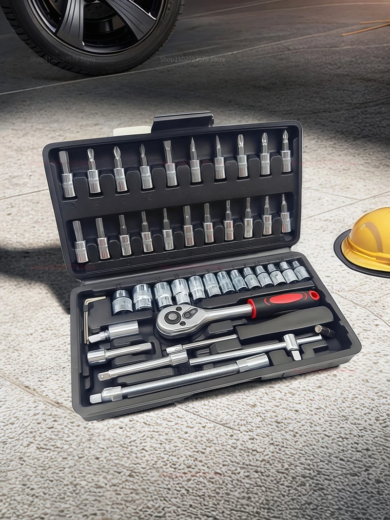 46pcs Socket Wrench Set Auto Repair Tool Kit Household DIY Ratchet Screwdriver Car Repair Hardware Toolbox 4 Mallzona S490bc45e206e48aea8c4c9cc1a221c510 46pcs Socket Wrench Set Auto Repair Tool Kit Household DIY Ratchet Screwdriver Car Repair Hardware Toolbox Mallzona