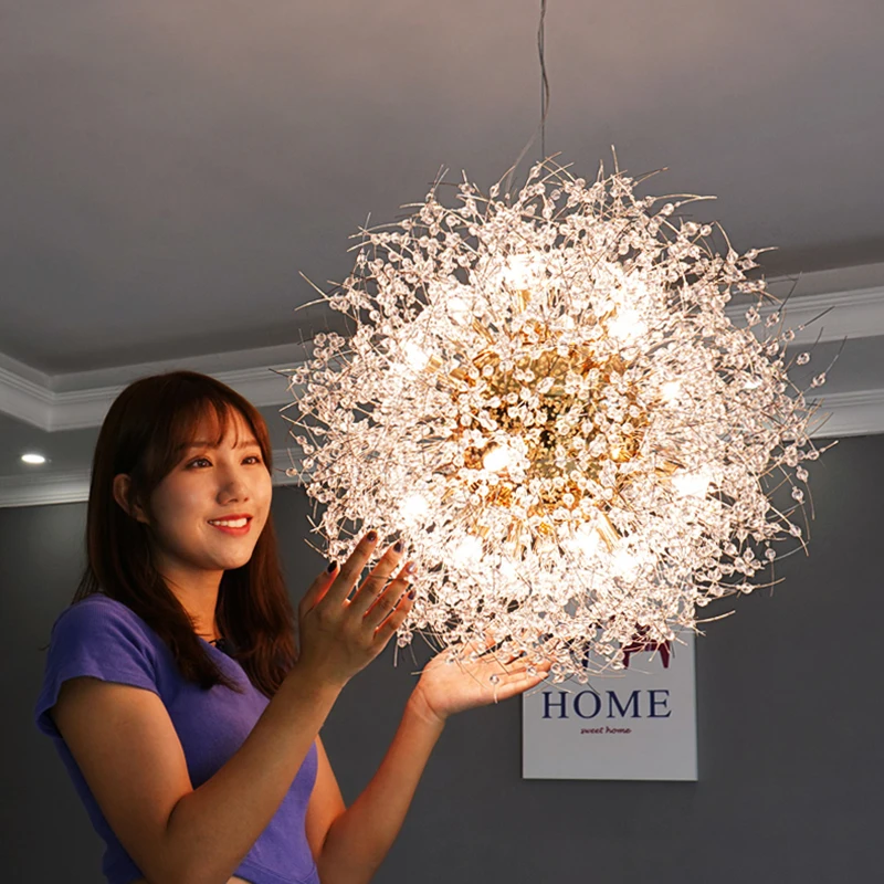 Nordic Minimalist Creative Wrought Iron Dandelion Chandelier Living Room Bedroom Dining Led Indoor Lighting Fixtures
Nordic Minimalist Creative Wrought Iron Dandelion Chandelier Living Room Bedroom Dining Led Indoor Lighting Fixtures