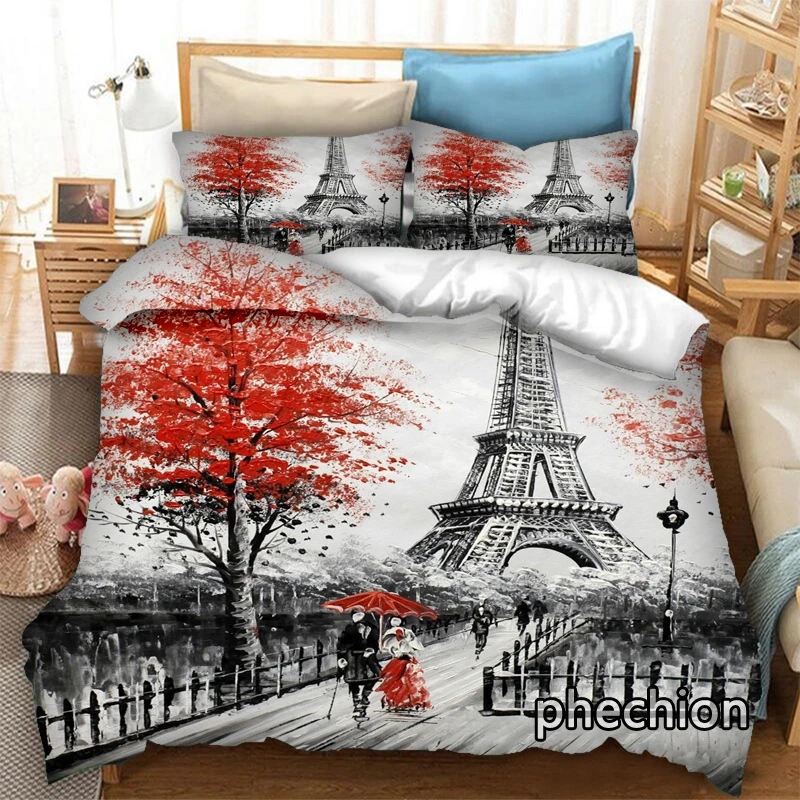 phechion Eiffel Tower 3D Print Bedding Set Duvet Covers Pillowcases One Piece Comforter Bedding Sets Bedclothes Linen K276
phechion Eiffel Tower 3D Print Bedding Set Duvet Covers Pillowcases One Piece Comforter Bedding Sets Bedclothes Linen K276