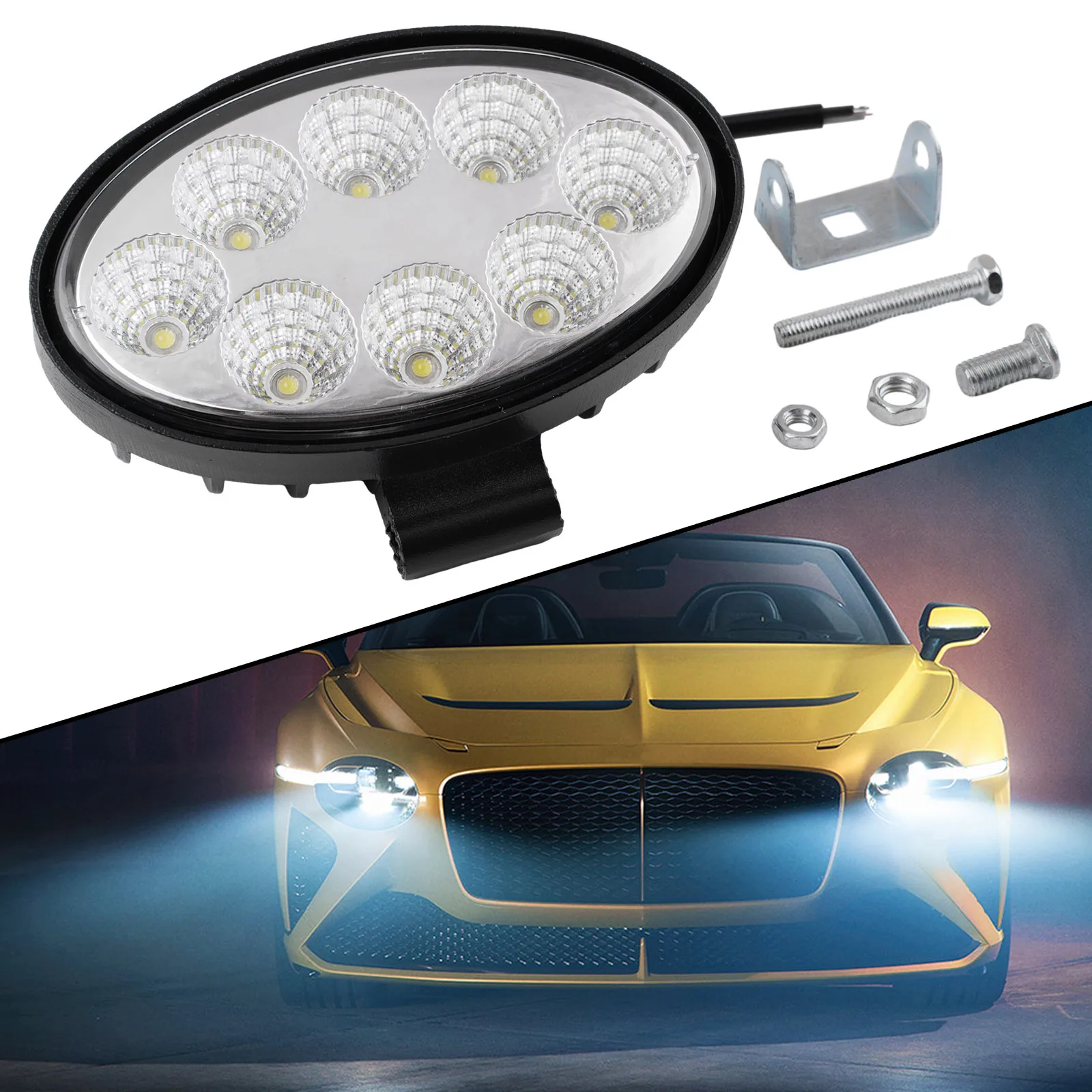 Car Led Oval Work Light Truck 24w Headlight Spotlight Excavator Engineering Vehicle Auxiliary Lighting Aluminum DC 12-24V 24W
Car Led Oval Work Light Truck 24w Headlight Spotlight Excavator Engineering Vehicle Auxiliary Lighting Aluminum DC 12-24V 24W