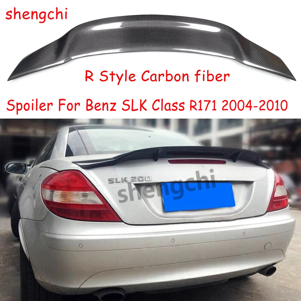 R171 R Style Carbon Fiber Rear Trunk Spoiler Wings For Mercedes Benz SLK Class R172 SLK200 SLK280 SLK300 SLK350 2004-2010
R171 R Style Carbon Fiber Rear Trunk Spoiler Wings For Mercedes Benz SLK Class R172 SLK200 SLK280 SLK300 SLK350 2004-2010