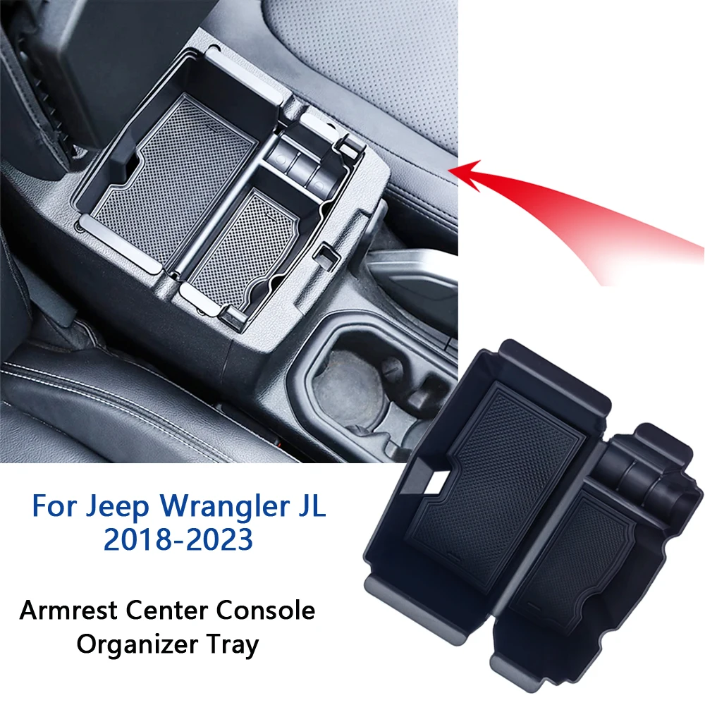 

Center Console Organizer Tray For Jeep Wrangler JL JLU 2018-2021 2022 2023 Gladiator JT Truck 2020-2023 Car Armrest Accessories