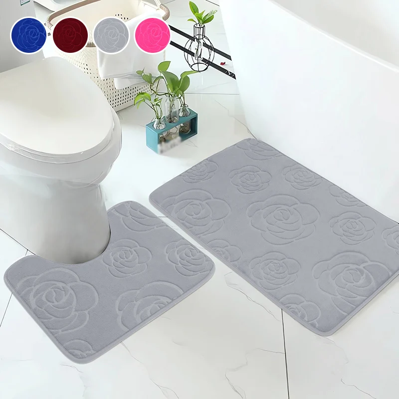 2Pcs/Set Bathroom Rugs,Soft Non Slip Floor Mat and Absorbent Bath Mat,Toilet Rug Bathroom Mat for Bathroom Shower Bathtub Carpet
2Pcs/Set Bathroom Rugs,Soft Non Slip Floor Mat and Absorbent Bath Mat,Toilet Rug Bathroom Mat for Bathroom Shower Bathtub Carpet