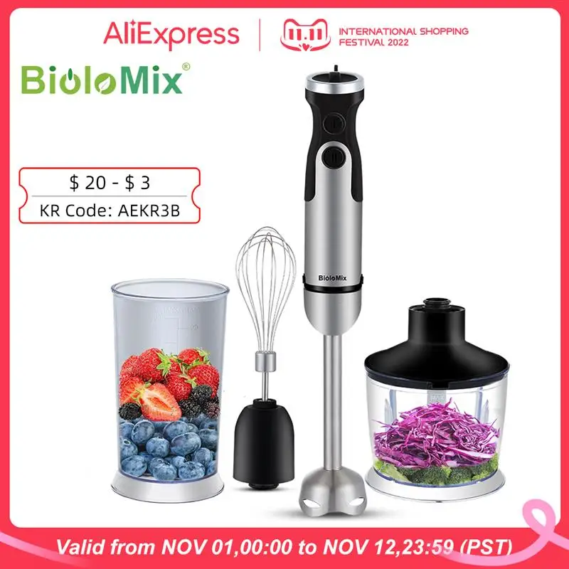 Блендер 4-в-1 Top Biolomix 1200 Вт, 6 скоростей, Кухонный комбайн с измельчителем 800 мл, венчиком, мензуркой 600 мл
Блендер 4-в-1 Top Biolomix 1200 Вт, 6 скоростей, Кухонный комбайн с измельчителем 800 мл, венчиком, мензуркой 600 мл