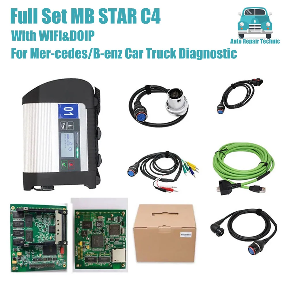 

A+++ Mb Star C4 Obd2 Scanner Auto Diagnostic Tool MB Star C4 Diagnosis Function Support OBD Wifi With Doip For Mercede-s B-enz