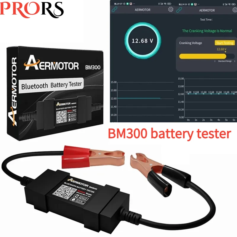 BM300 battery tester Assistant BlueTooth4.0 Wireless 6~20V Automotive BM300 Battery Load Tester Analyzer Monitor Diagnostic Tool
BM300 battery tester Assistant BlueTooth4.0 Wireless 6~20V Automotive BM300 Battery Load Tester Analyzer Monitor Diagnostic Tool
