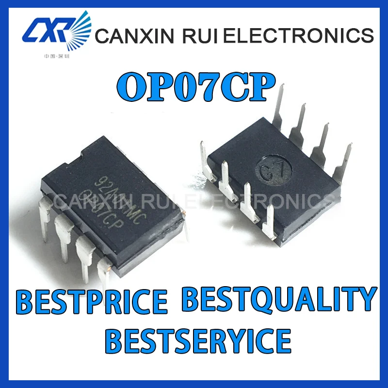 Direct Plug, new imported original OP07CP OP07 Dip-8 low noise operational amplifier
Direct Plug, new imported original OP07CP OP07 Dip-8 low noise operational amplifier