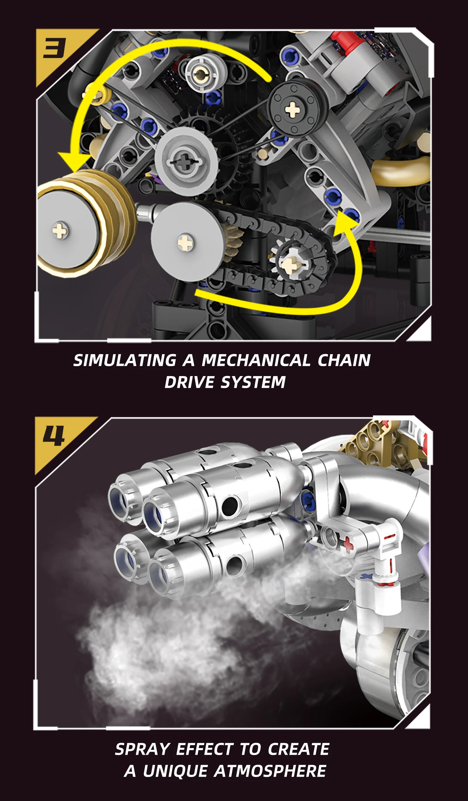 1394Pcs Technical Car Part Building Block The Motorzed V8 Engine Model Set With LED Light Assembly Brick Toys Kid Christmas Gift 1394Pcs Technical Car Part Building Block The Motorzed V8 Engine Model Set With LED Light Assembly Brick Toys Kid Christmas Gift