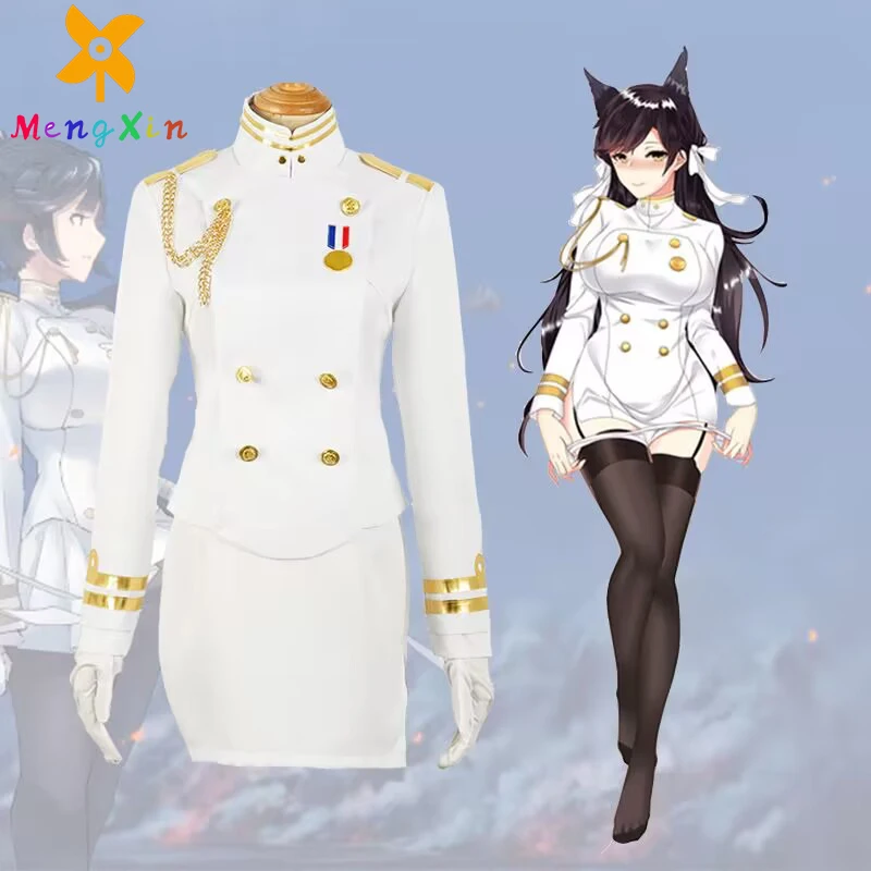 

MengXin Game Azur Lane IJN Takao IJN Atago Cosplay Costume Uniform Women Dress Girls Skirts Suit Halloween