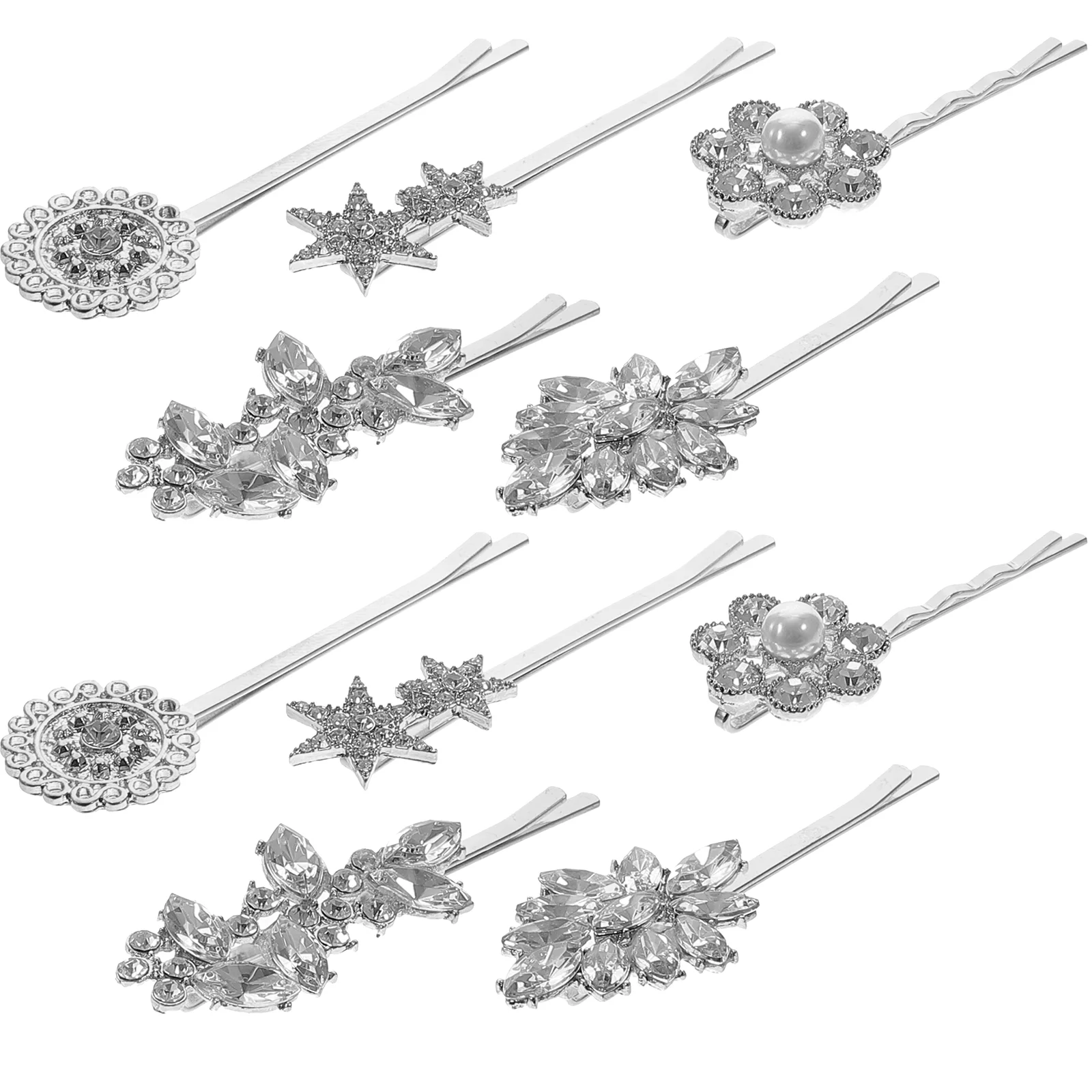 10 Pcs Hair Jewelry for Women Diamond-studded Slot Jacket Rhinestone Bobby Pin Clips Leaves Alloy Small
10 Pcs Hair Jewelry for Women Diamond-studded Slot Jacket Rhinestone Bobby Pin Clips Leaves Alloy Small