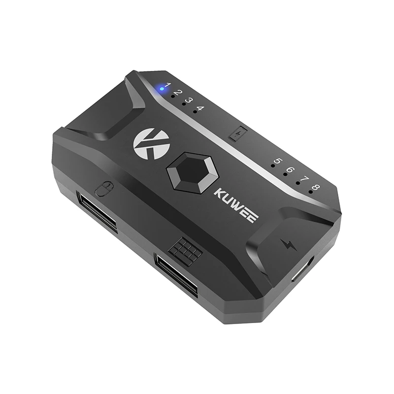 Mouse Keyboard Converter Bluetooth 5.0 from Wired to Wireless Adapter Converter USB Hub usb Splitter Support up to 8 devices
Mouse Keyboard Converter Bluetooth 5.0 from Wired to Wireless Adapter Converter USB Hub usb Splitter Support up to 8 devices