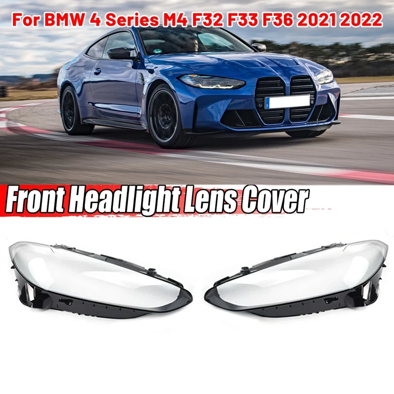 

Car Headlight Cover Lampshade Headlight Shell For-BMW 4 Series M4 F32 F33 F36 2021 2022