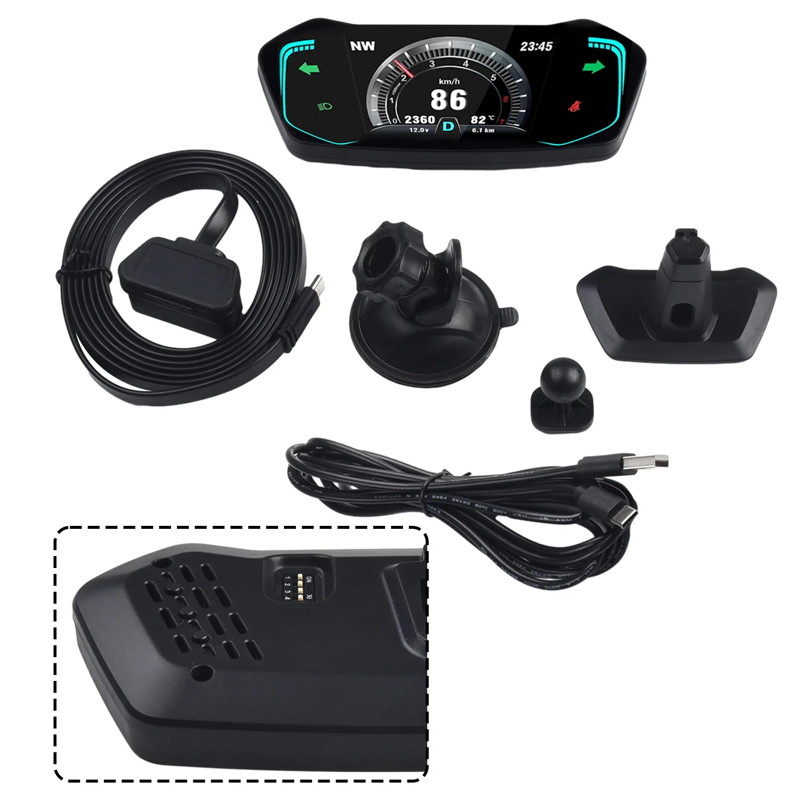 Car HUD OBD2+GPS HUD Gauge Speedometer Turbo RPM Alarm Temp Integrates More Functions Black Color With APP Display
Car HUD OBD2+GPS HUD Gauge Speedometer Turbo RPM Alarm Temp Integrates More Functions Black Color With APP Display
