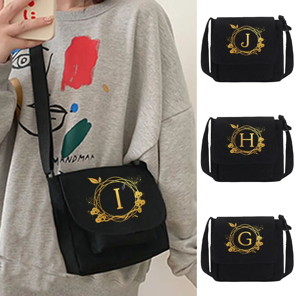Canvas New Shoulder Messenger Bag Wreath Letter Print Crossbody Bags Fashion Large Capacity Diagonal Pack Version Phone Key Wrap
Canvas New Shoulder Messenger Bag Wreath Letter Print Crossbody Bags Fashion Large Capacity Diagonal Pack Version Phone Key Wrap