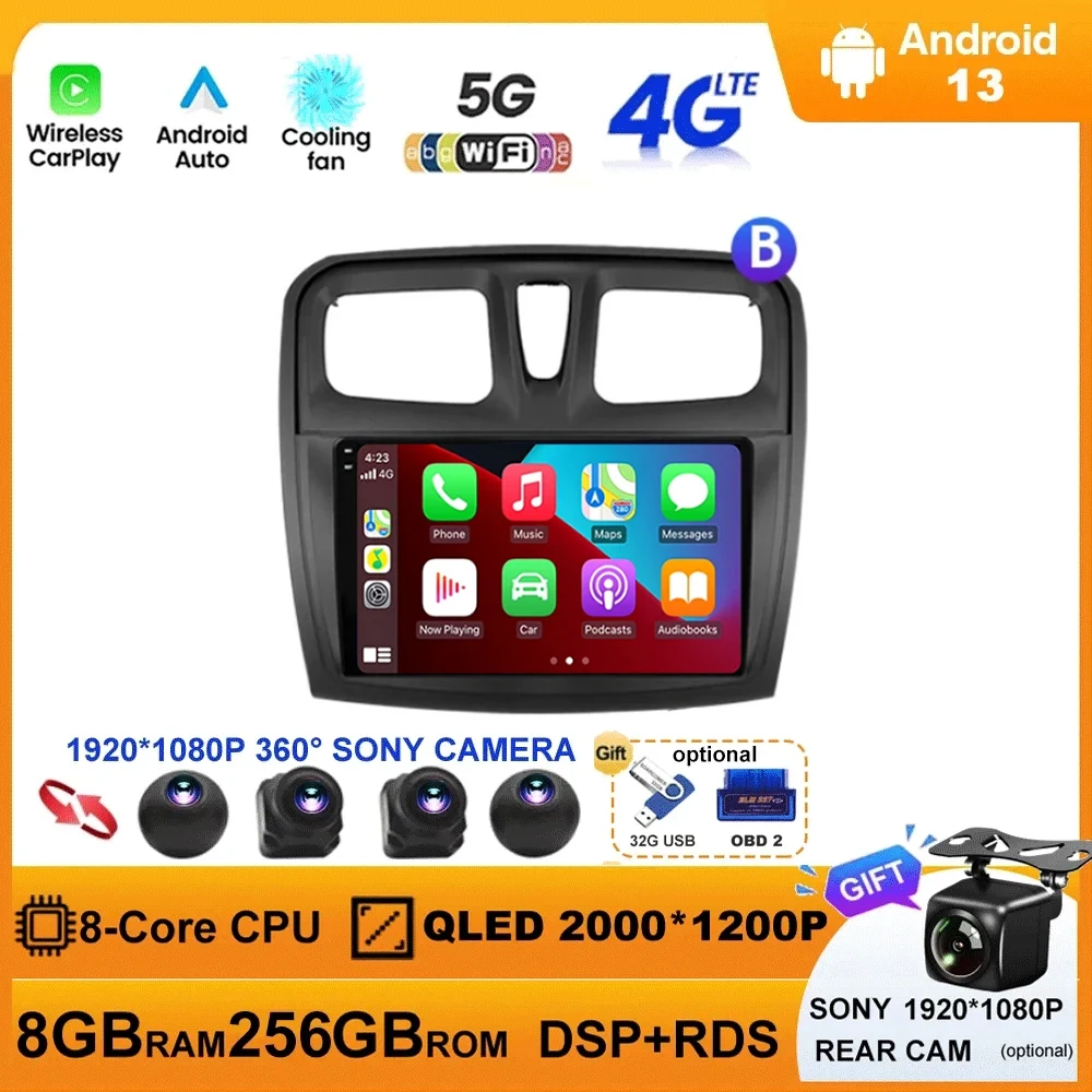 Автомобильная Мультимедийная система Android 13, видеоплеер для Renault Logan 2 Sandero 2 2012-2019, GPS-навигация, GPS, Wi-Fi, DSP, Carplay 360, камера
Автомобильная Мультимедийная система Android 13, видеоплеер для Renault Logan 2 Sandero 2 2012-2019, GPS-навигация, GPS, Wi-Fi, DSP, Carplay 360, камера
