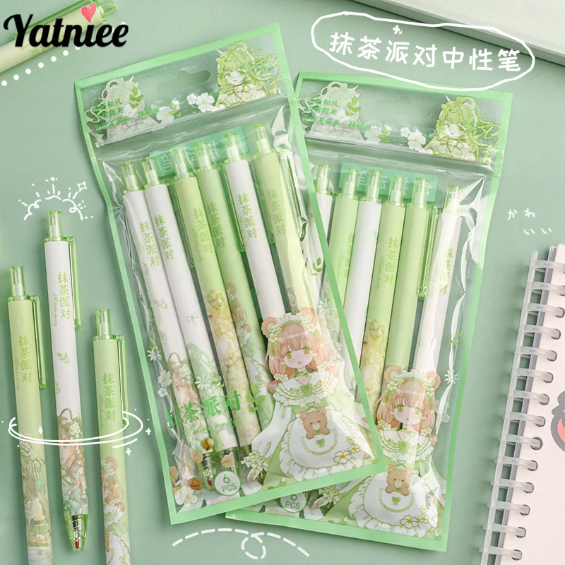 6pcs Kawaii Gel Pens Black Ink Japanese Kawaii Stationery School Supplies Cute Ballpoint Pen Aesthetic Stationery Pen Set
6pcs Kawaii Gel Pens Black Ink Japanese Kawaii Stationery School Supplies Cute Ballpoint Pen Aesthetic Stationery Pen Set