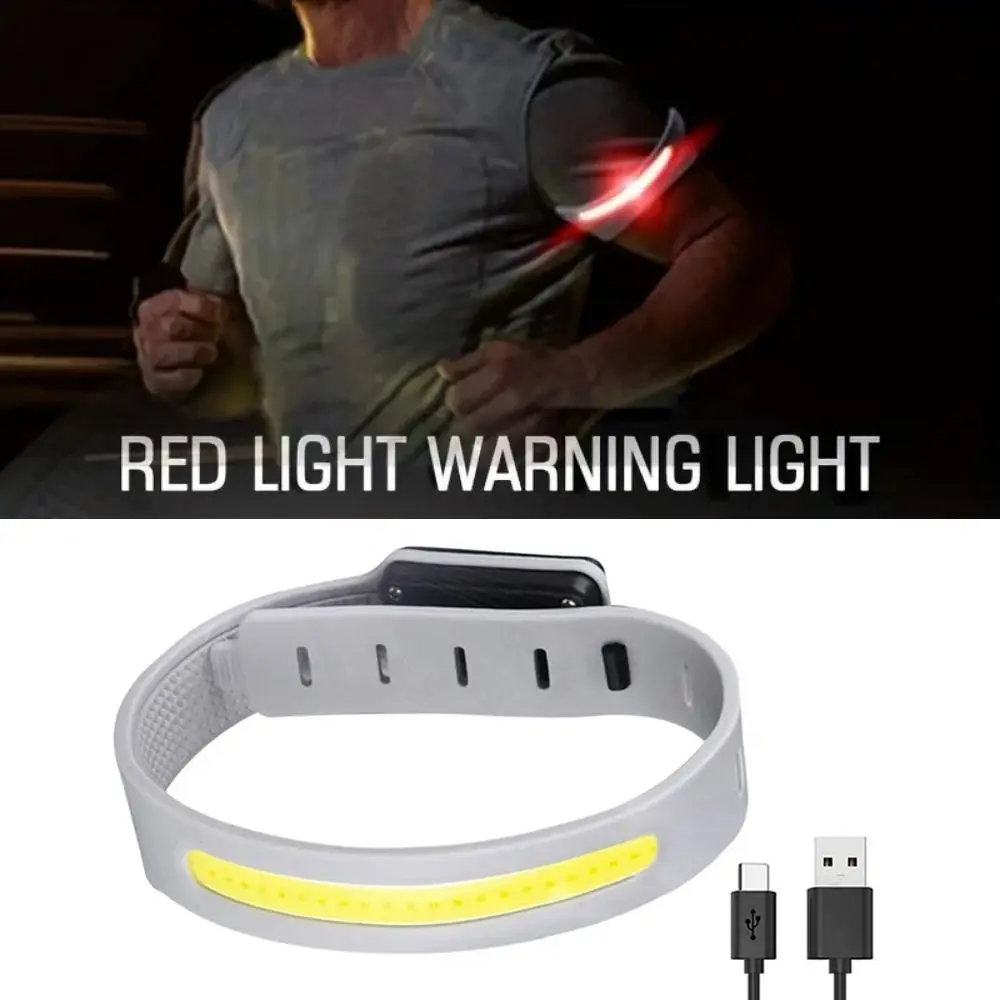 

Adjustable COB LED Armband Night Light Glowing Rechargeable Led Cycling Flashlight 360° Reflective High Visibility