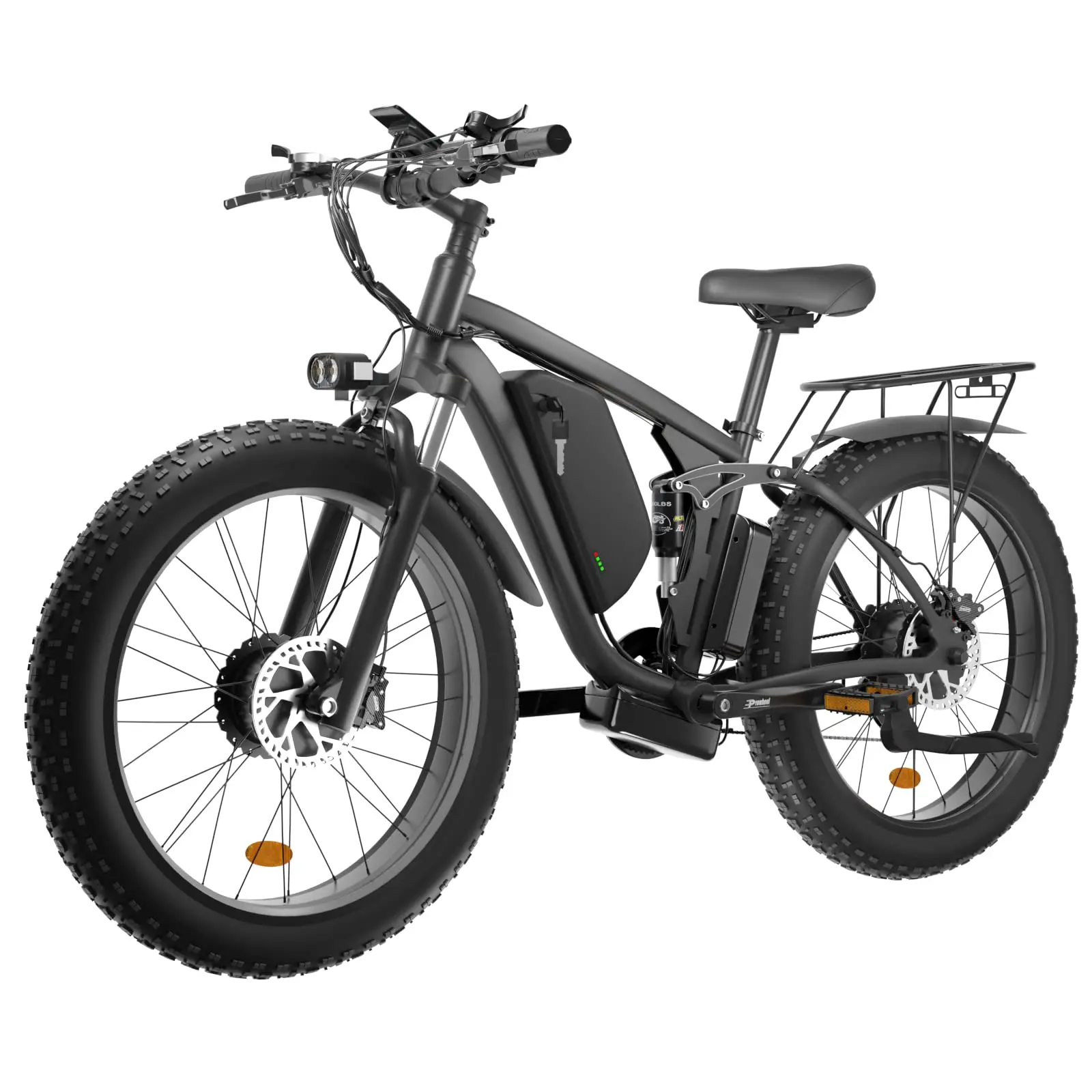 Duty Free SMLRO V3 Dual Motors 2000W E-Bike 26"x4.0" Inch Fat Tire Electric Bike Big Power Mountain Bicycle
Duty Free SMLRO V3 Dual Motors 2000W E-Bike 26"x4.0" Inch Fat Tire Electric Bike Big Power Mountain Bicycle