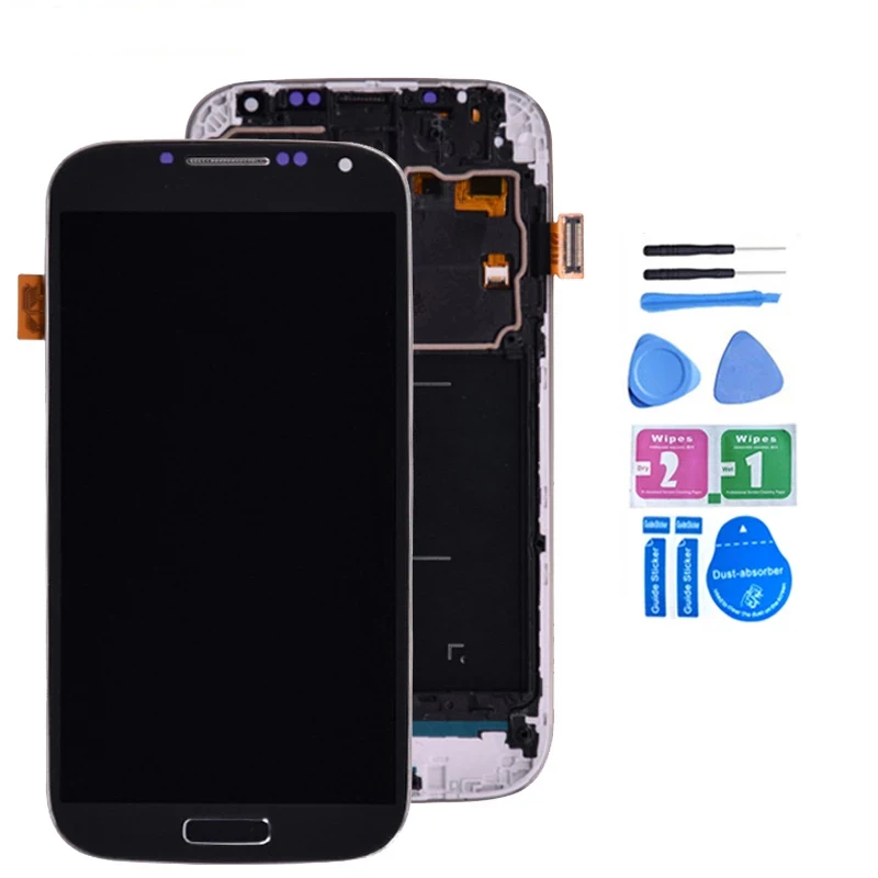 

For Samsung Galaxy S4 I9505 I9500 I337 LCD Display And Touch Screen Digitizer Assembly With Frame Free Shipping