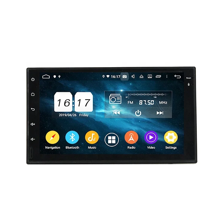 

KD-7800 Klyde New Car Universal Stereo Video Wifi Blue-tooth Android 9.0 PX6 Radio Built in Carplay 7" GPS MP5 Player