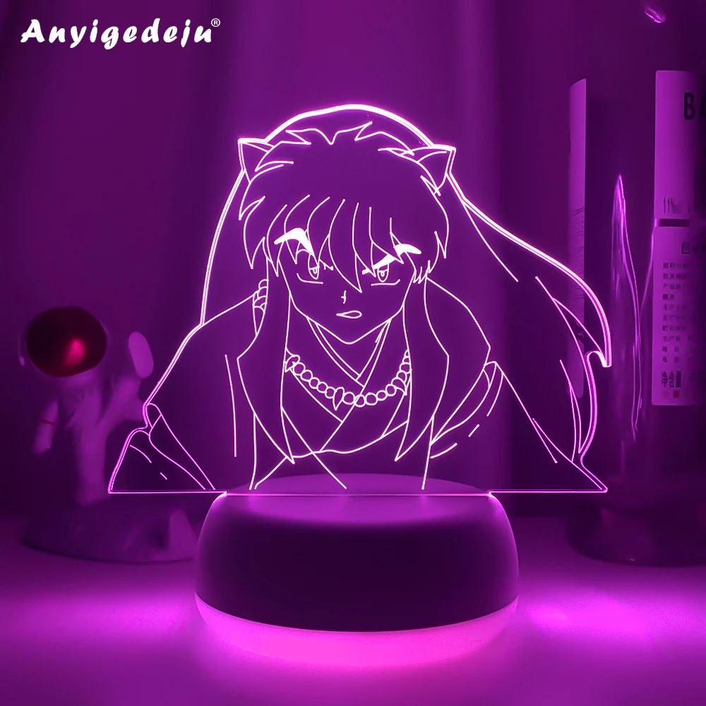 Фигурка манга Inuyasha, светодиодный ночсветильник, лампа для детской спальни, украшение, светильник, меняющий цвет, Usb, настольная лампа, подарок для ребенка
Фигурка манга Inuyasha, светодиодный ночсветильник, лампа для детской спальни, украшение, светильник, меняющий цвет, Usb, настольная лампа, подарок для ребенка