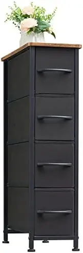 Dresser with 4 Drawers, Slim Storage Chest of Drawers with Removable Fabric Drawers for Closet Small Spaces Bathroom Bedroom Lau
Dresser with 4 Drawers, Slim Storage Chest of Drawers with Removable Fabric Drawers for Closet Small Spaces Bathroom Bedroom Lau