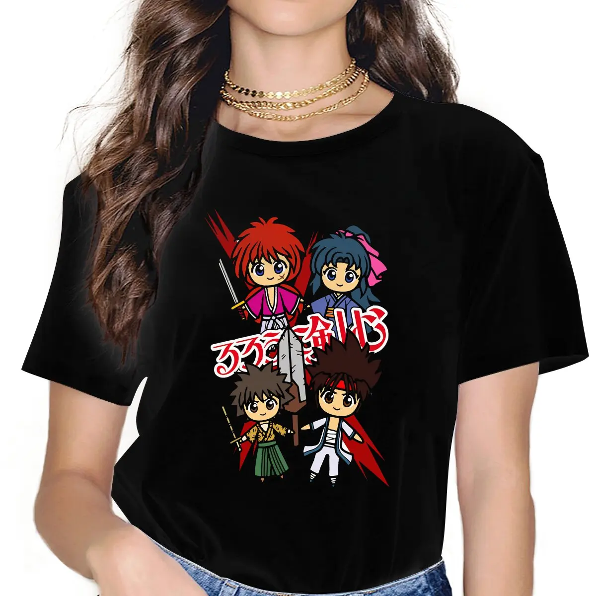Женская Классическая футболка Chibi Samurai X рубашка с коротким рукавом и круглым вырезом для взрослых
Женская Классическая футболка Chibi Samurai X рубашка с коротким рукавом и круглым вырезом для взрослых