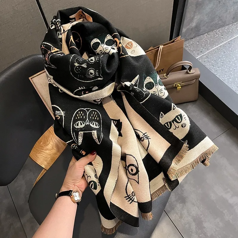 New Brand Warm Cashmere Poncho Shawl Scarf Luxury Print Thick Pashmina Winter Blanket Wraps Bufanda Casual Hijab Stoles Echarpe
New Brand Warm Cashmere Poncho Shawl Scarf Luxury Print Thick Pashmina Winter Blanket Wraps Bufanda Casual Hijab Stoles Echarpe