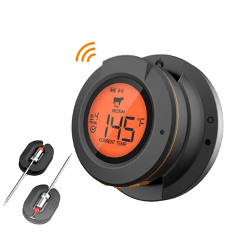 Food Cooking Bluetooth Wireless BBQ Remote Thermometer Probes Smart Digital Bluetooth Barbecue Thermometer
Food Cooking Bluetooth Wireless BBQ Remote Thermometer Probes Smart Digital Bluetooth Barbecue Thermometer