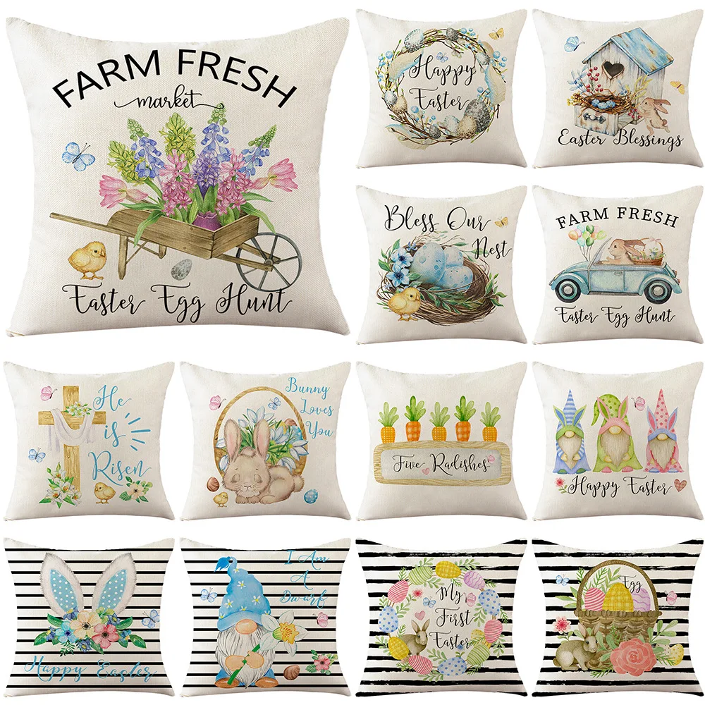 Home Decoration Watercolor Striped Easter Pillow Cover Linen Home Printed Cushion Cover Rabbit Series Cushion 45x45 DFa31
Home Decoration Watercolor Striped Easter Pillow Cover Linen Home Printed Cushion Cover Rabbit Series Cushion 45x45 DFa31