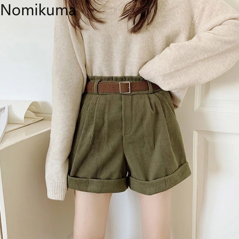 Nomikuma Pantalones Cortos Autumn Winter Wide Leg High Waist Corduroy Women Pants Vintage Fashion Casual Harajuku Shorts Women
Nomikuma Pantalones Cortos Autumn Winter Wide Leg High Waist Corduroy Women Pants Vintage Fashion Casual Harajuku Shorts Women