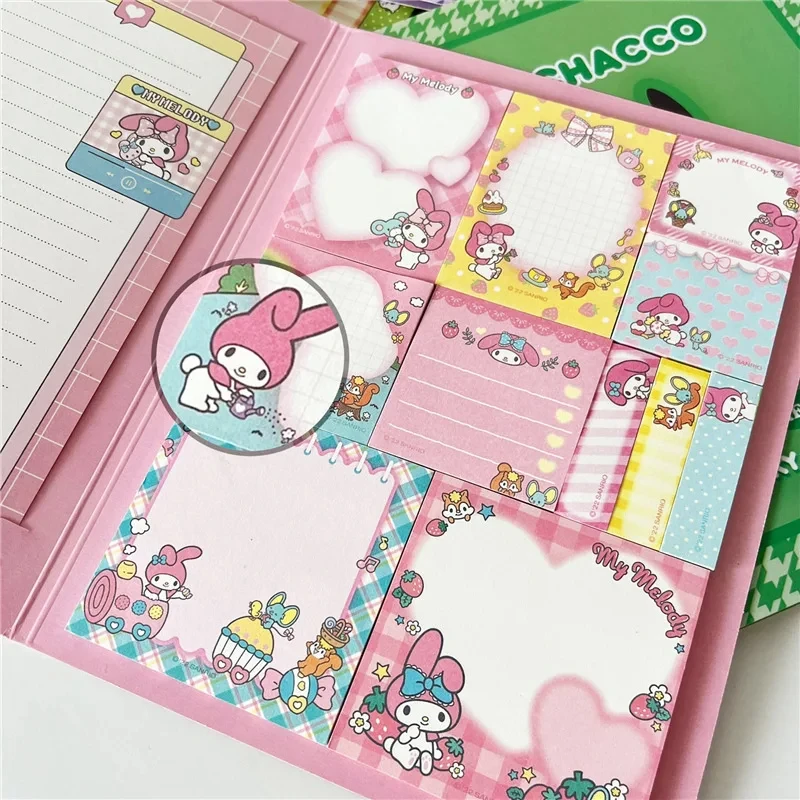 

Kawaii Sanrio My Melody Convenience Book Pochacco Kuromi Cinnamoroll Note Book Cute Paste Notepad Student Office Stationery