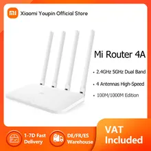 Xiaomi WiFi Mi Router 4A 100M/1000M Edition AC1200 Router 2.4GHz 5GHz Dual Band WiFi Router 64MB 4 Antennas High-Speed APP Xiaomi WiFi Mi Router 4A 100M/1000M Edition AC1200 Router 2.4GHz 5GHz Dual Band WiFi Router 64MB 4 Antennas High-Speed APP