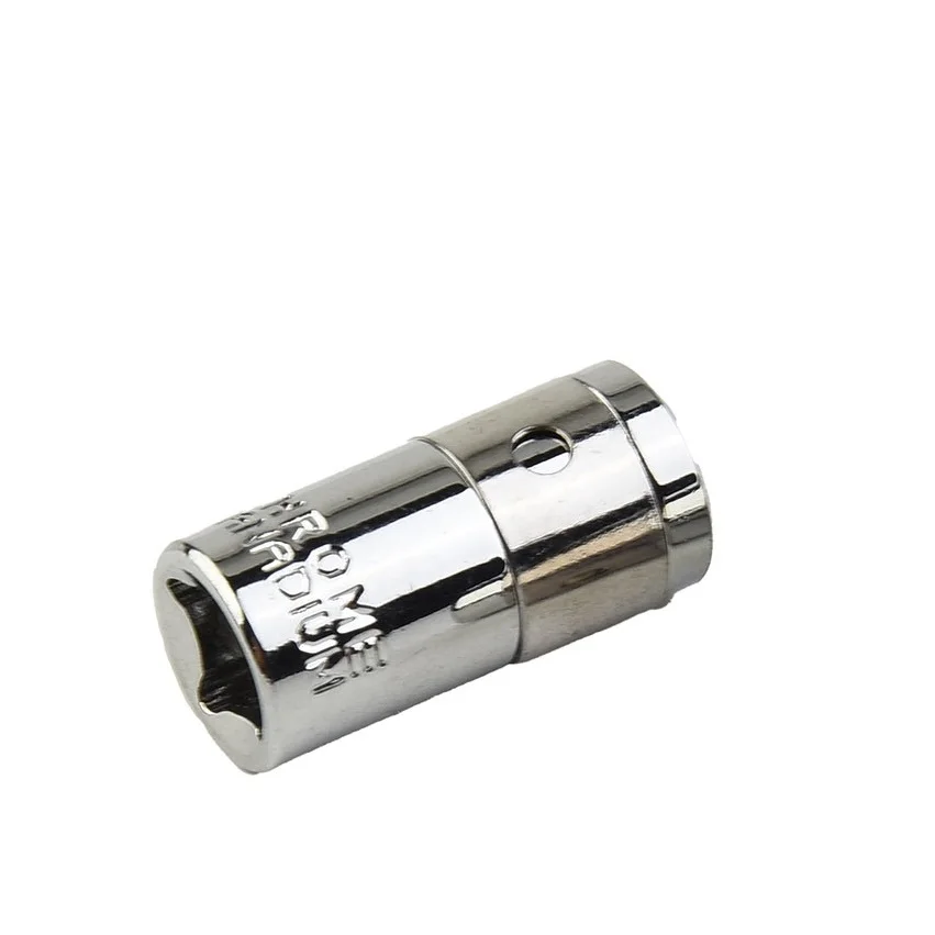 

Socket Adapter Converter 1/4 Square Drive To 1/4 Hex Shank Impact Socket 1/4 Drill Chrome Vanadium Steel 25mm For Impact Driver