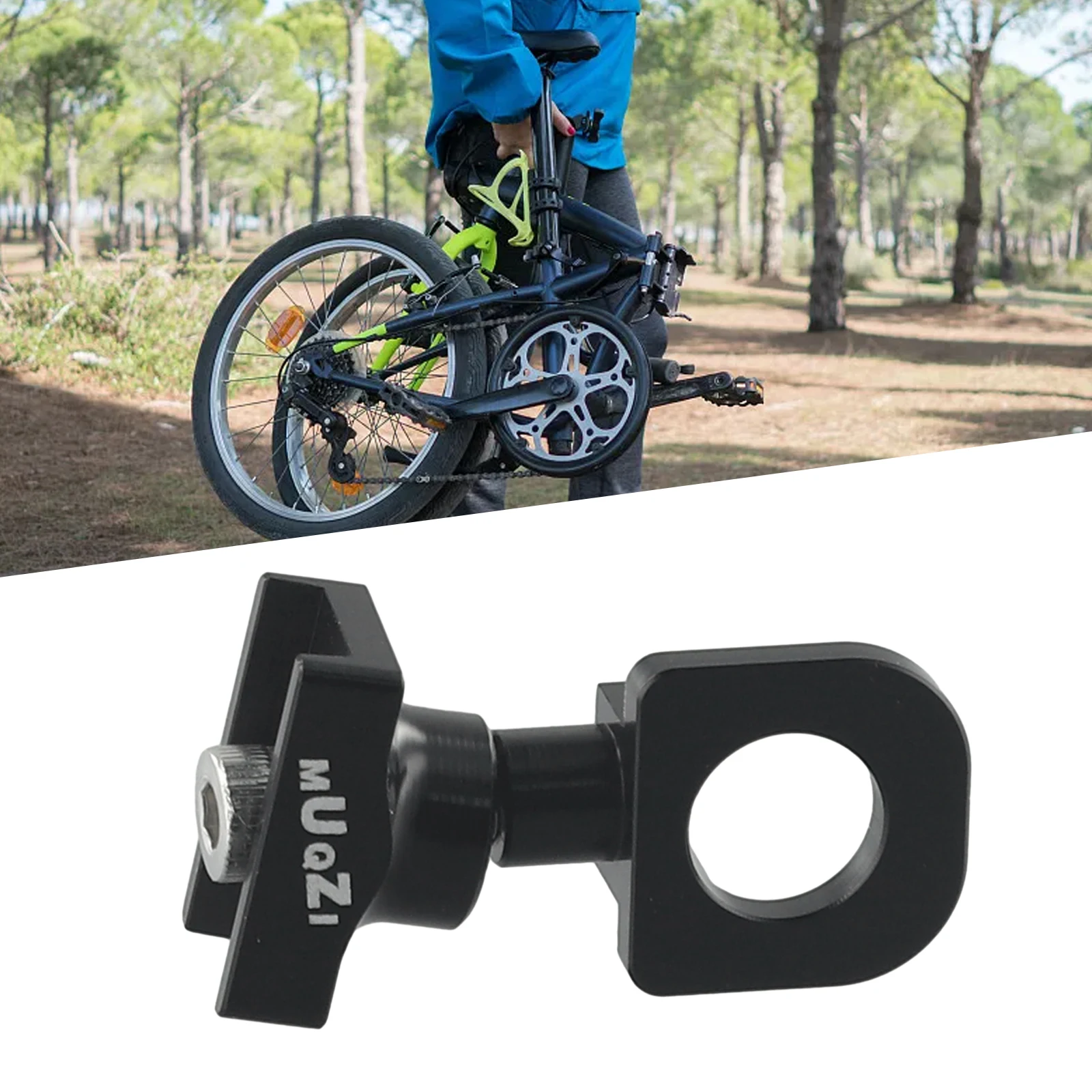 Folding Bicycle Single Speed Chain Tensioner 23.8x20x18x12MM Aluminum Alloy CNC Chain Adjuster Replacement Parts Accessory
Folding Bicycle Single Speed Chain Tensioner 23.8x20x18x12MM Aluminum Alloy CNC Chain Adjuster Replacement Parts Accessory