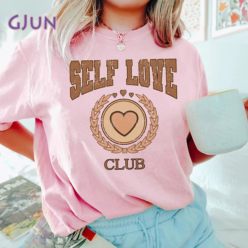 Self Love Club Retro Valentines T-Shirt Summer Graphic T Shirts Short Sleeve Cotton Tee Shirt Women's Clothing
Self Love Club Retro Valentines T-Shirt Summer Graphic T Shirts Short Sleeve Cotton Tee Shirt Women's Clothing
