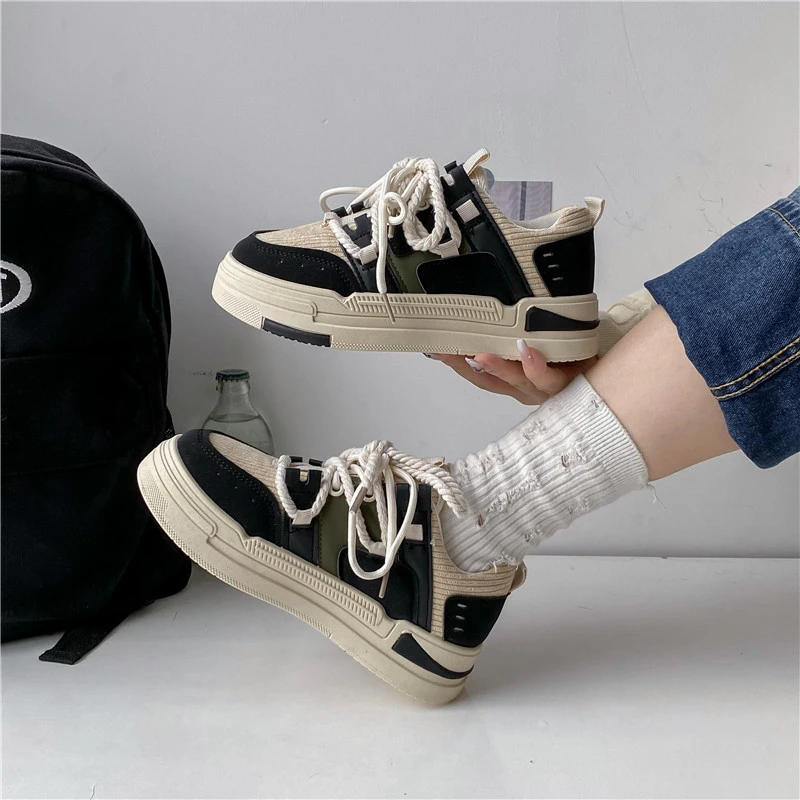 Women's Sneakers Thick Sole Spring Autumn Flats Shoes Casual Lace Up Woman Tennis Shoes Sneakers Sports Shoes Female
Women's Sneakers Thick Sole Spring Autumn Flats Shoes Casual Lace Up Woman Tennis Shoes Sneakers Sports Shoes Female