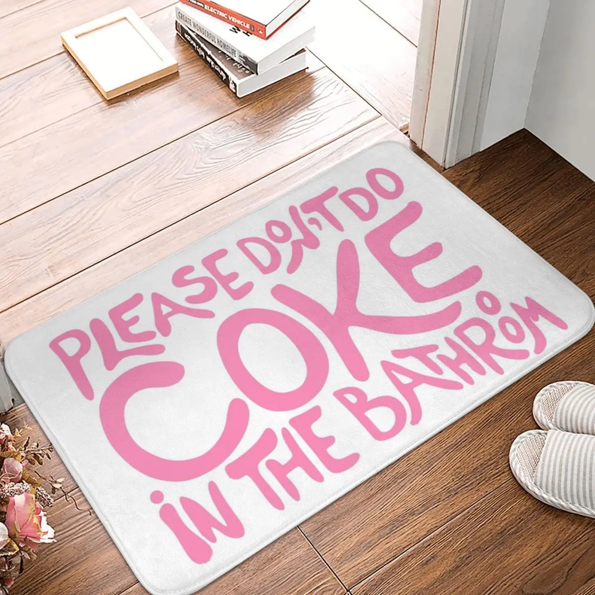 

Funny And Ironic Doormat Rug Carpet Mat Footpad Polyester Anti-slip Dust-Proo Entrance Kitchen Bedroom Balcony Toilet