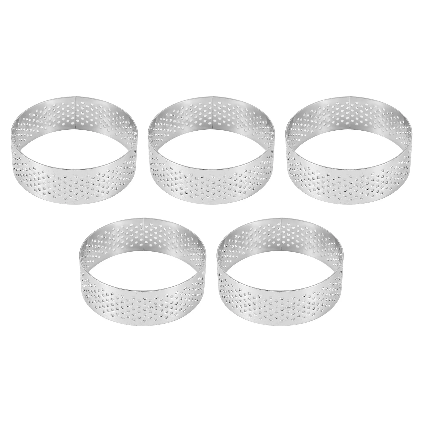 5Pcs 6cm Circular Tart Ring Dessert Stainless Steel Perforation Fruit Pie Quiche Cake Mousse Mold Kitchen Baking Mould
5Pcs 6cm Circular Tart Ring Dessert Stainless Steel Perforation Fruit Pie Quiche Cake Mousse Mold Kitchen Baking Mould