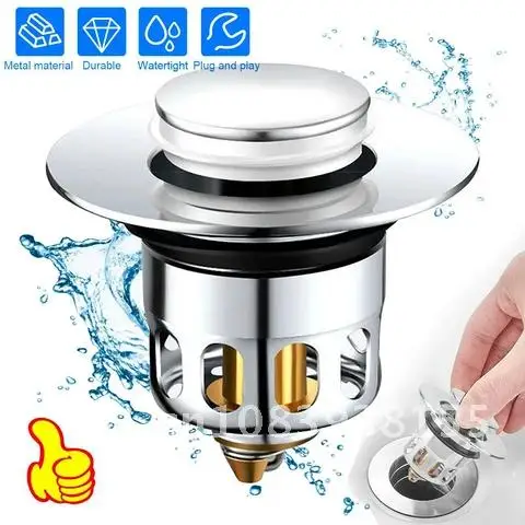Bath Stopper Sink Strainer Shower Hair Catcher Filter Drain Pop Up Core Basin Wash Plug Stopper Waterproof Bathroom
Bath Stopper Sink Strainer Shower Hair Catcher Filter Drain Pop Up Core Basin Wash Plug Stopper Waterproof Bathroom