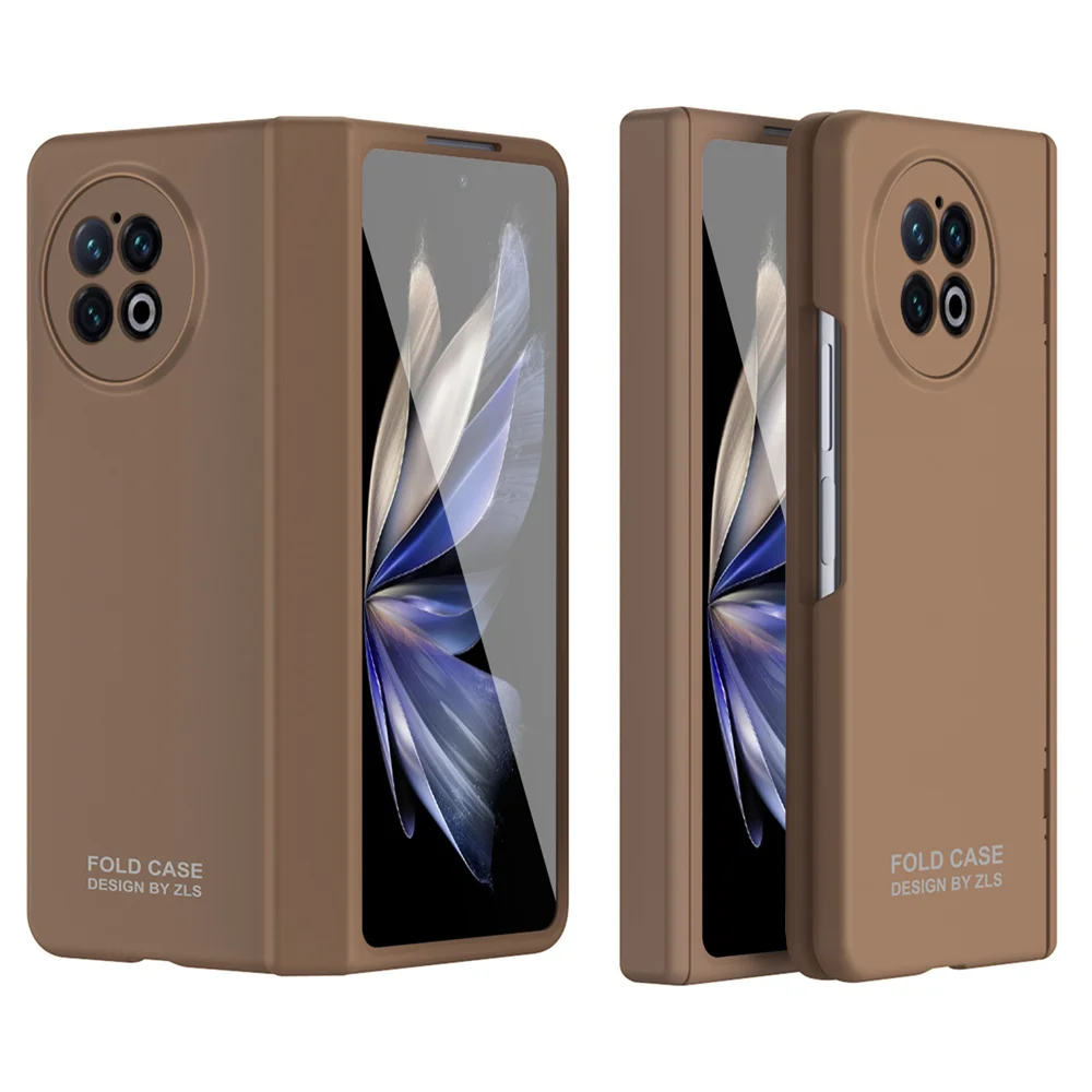 

Модная однотонная телефонная книга для VIVO X Fold 2 Защитная стеклянная пленка Fold2 PC жесткая оболочка Защитная крышка