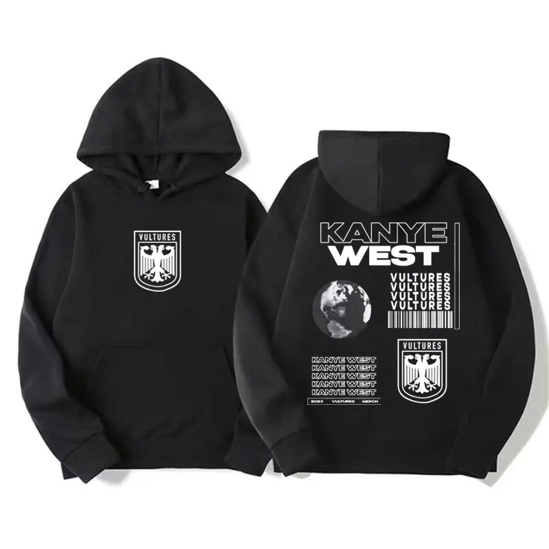 

Толстовка Rapper Kanye West с капюшоном с логотипом в стиле альбома «вулты» для мужчин и женщин, винтажные крутые толстовки в стиле хип-хоп, повседневные свитшоты с длинным рукавом, уличная одежда