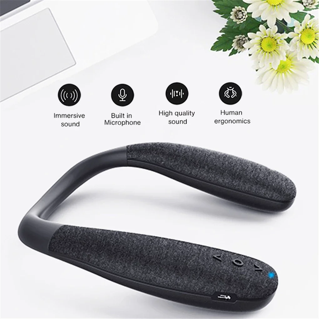 Neck Mount Bluetooth Speaker Wireless Wearable True Stereo Personal PortableSpeaker With Microphone Subwoofer Outdoor Waterproof
Neck Mount Bluetooth Speaker Wireless Wearable True Stereo Personal PortableSpeaker With Microphone Subwoofer Outdoor Waterproof